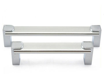 Simple Kitchen Wardrobe Aluminum Drawer Pulls Chrome Zinc alloy T-Bar Kitchen Cabinet Handles